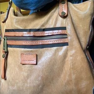 Large genuine leather Marco Buggiani bag